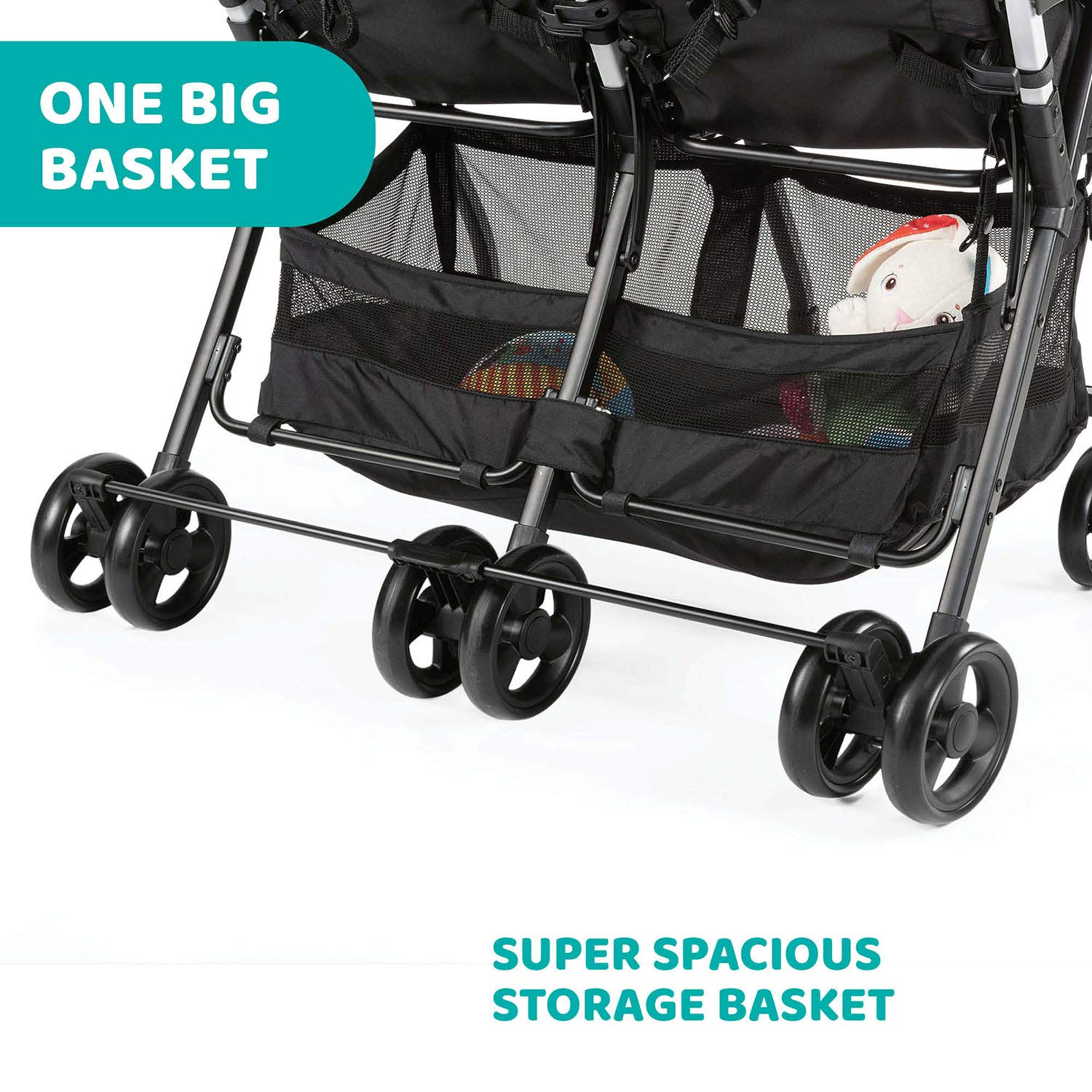 Chicco Oohlala Twin-Black Night Stroller