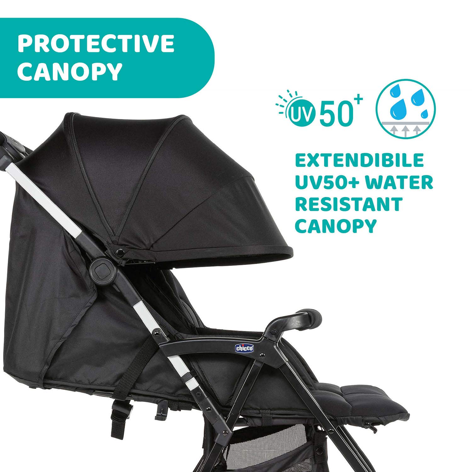 Chicco Oohlala Twin-Black Night Stroller