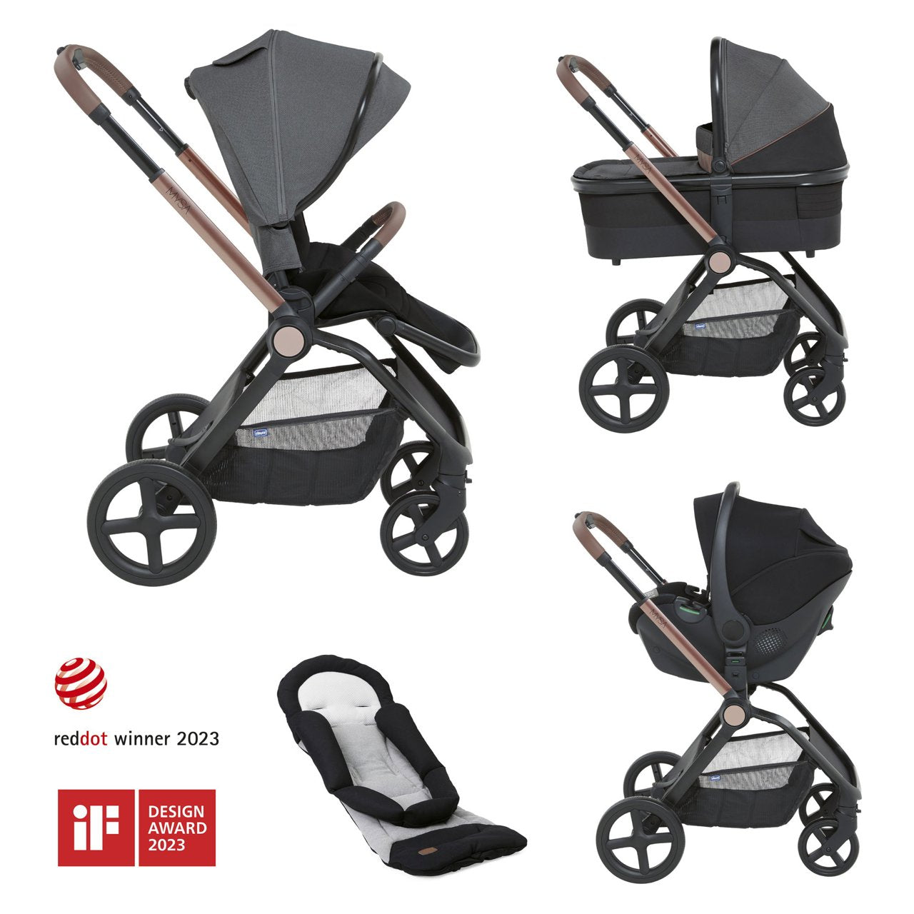 Chicco Mysa Travel System Black