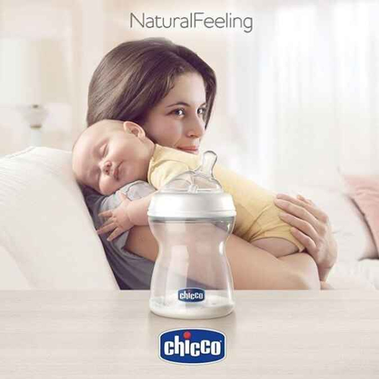 Chicco Natural Feeling Glass Bottle 0+ months (150ml)