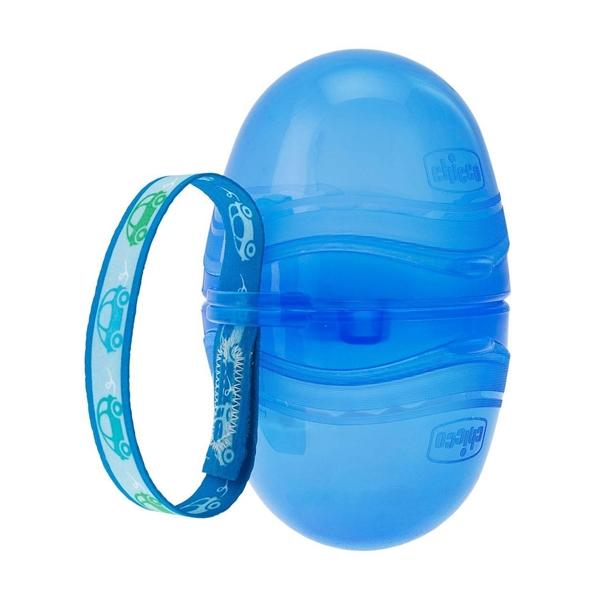Chicco Soother Holder Double Blue