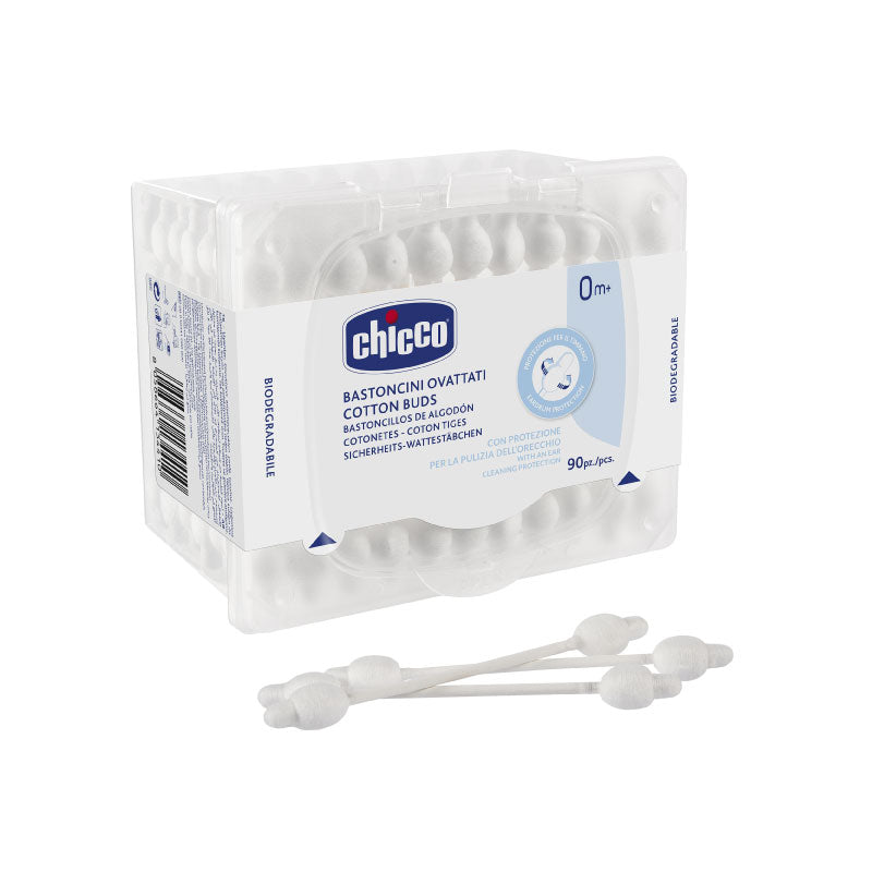 Chicco Cotton Buds With Ear Protect-90pcs
