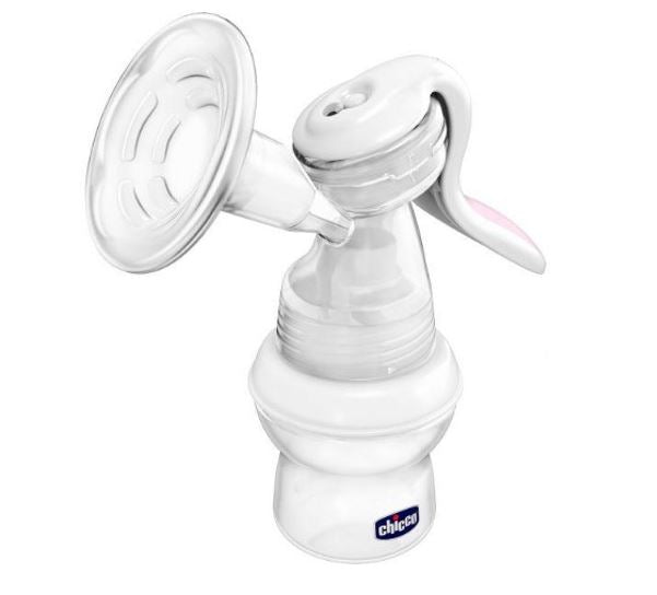 Chicco Natural Feeding Manual Breast Pump with 30 Free Breast Pads