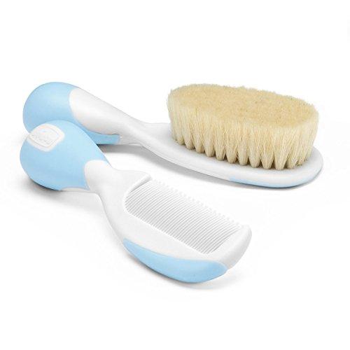 Chicco Brush & Comb Set- Blue